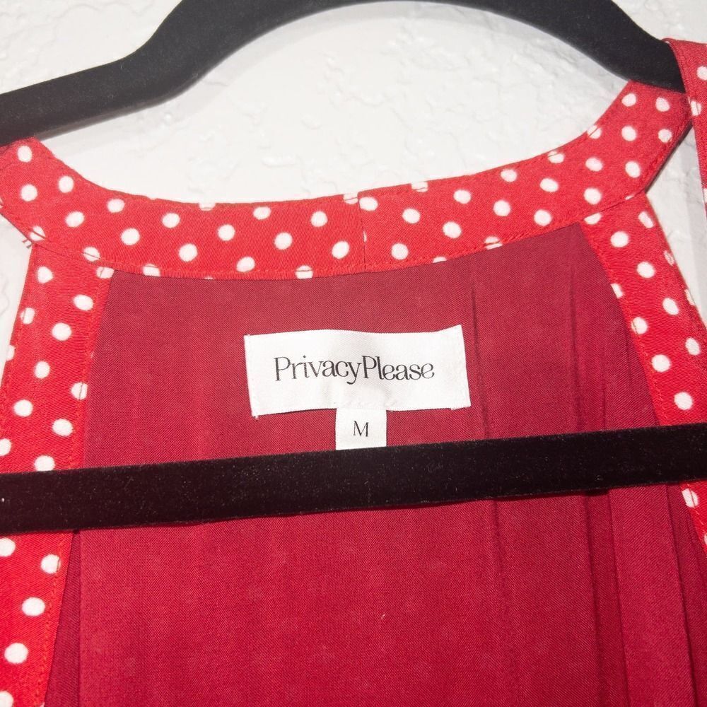 Privacy Please Acme Cherry‎ Polka Dot Wrap Maxi Dress Size Medium - Picture 5 of 9